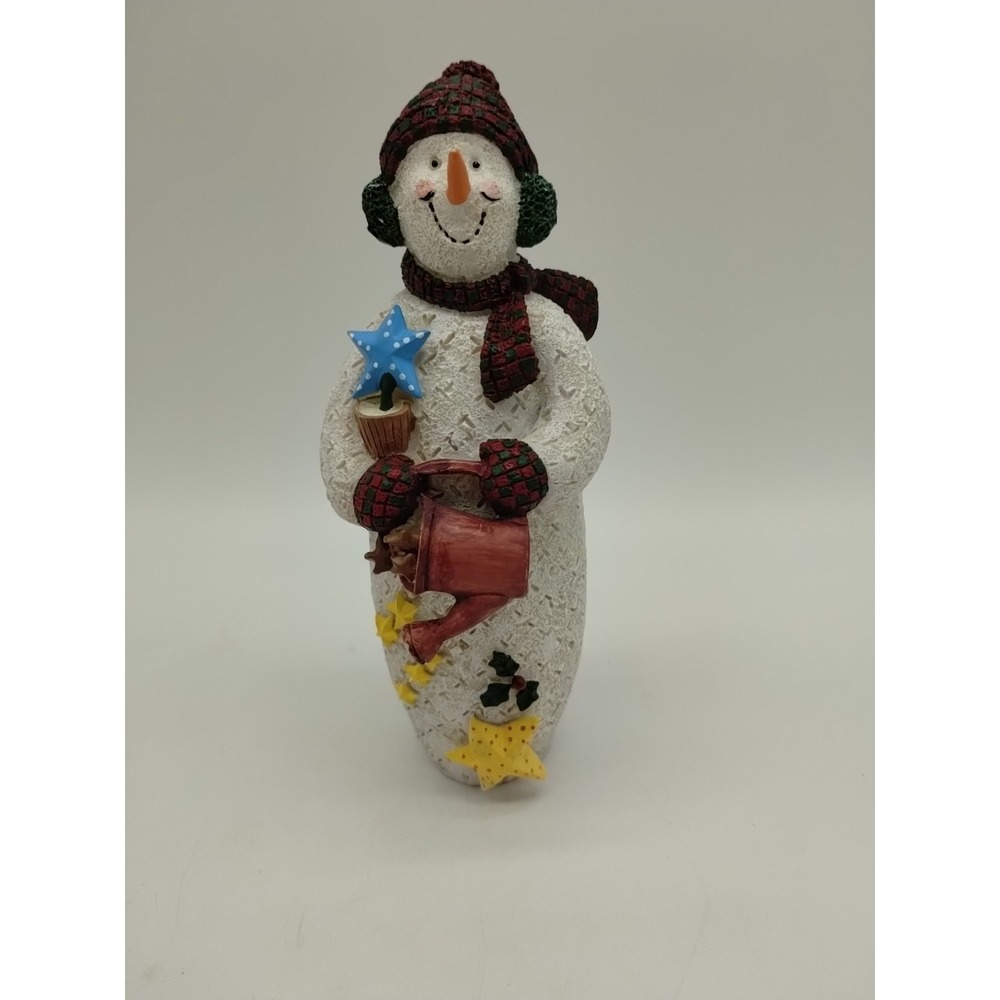 Stars Snowman Resin Figurine Ellon Stouffer 2nd Edition 1998 #5 Christmas